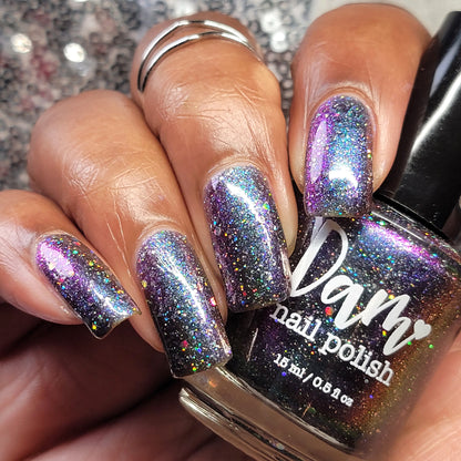 Bridigette - Green/Purple/Gold Multichrome Nail Polish - Holographic Glitter Nail Polish - Survivor Series