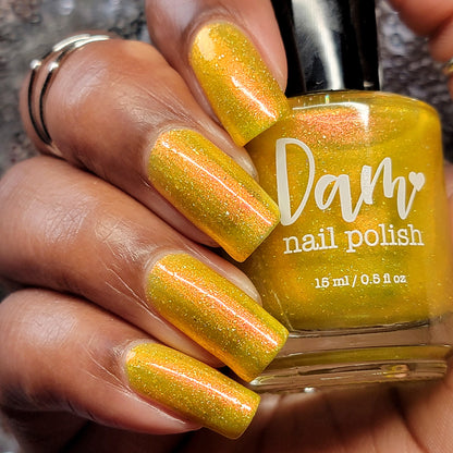 Meet a Deer Friend in Nara - Yellow Shimmer Polish - Journey Through Japan Collection