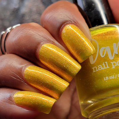 Meet a Deer Friend in Nara - Yellow Shimmer Polish - Journey Through Japan Collection