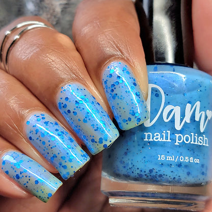 Blueberry Sanctuary - Light Blue Crelly - Glitter Nail Polish - Shimmer Nail Polish - Sweet Sips Collection