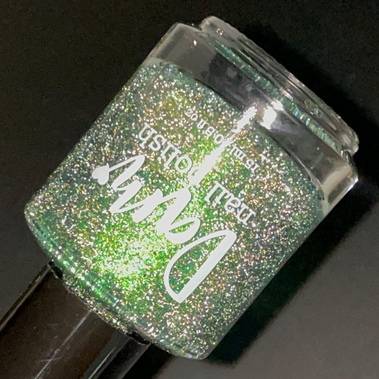 Would a Robot Say Beep Beep? - Green Nail Polish - Reflective Nail Polish - Shimmer Nail Polish - I'm Not a Robot Series