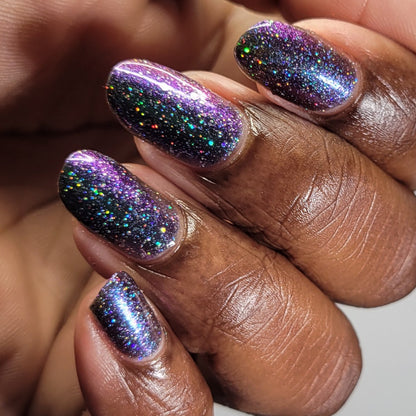 Bridigette - Green/Purple/Gold Multichrome Nail Polish - Holographic Glitter Nail Polish - Survivor Series