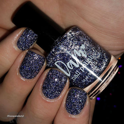 What a Batty - Blue Reflective Glitter Nail Polish - Bitten Collection