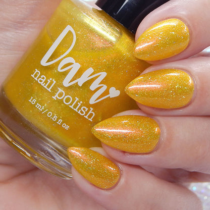 Meet a Deer Friend in Nara - Yellow Shimmer Polish - Journey Through Japan Collection