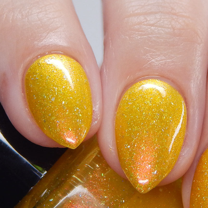 Meet a Deer Friend in Nara - Yellow Shimmer Polish - Journey Through Japan Collection