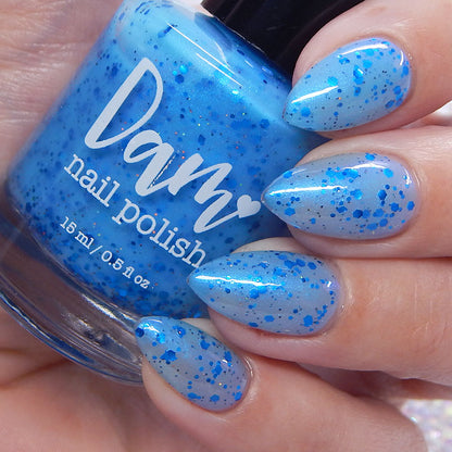 Blueberry Sanctuary - Light Blue Crelly - Glitter Nail Polish - Shimmer Nail Polish - Sweet Sips Collection