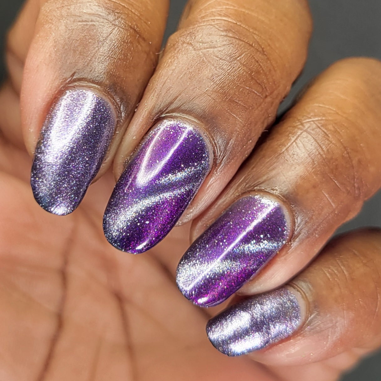 Grand Celebration - Purple Shimmer Magnetic Nail Polish - 10th Anniversary Trio