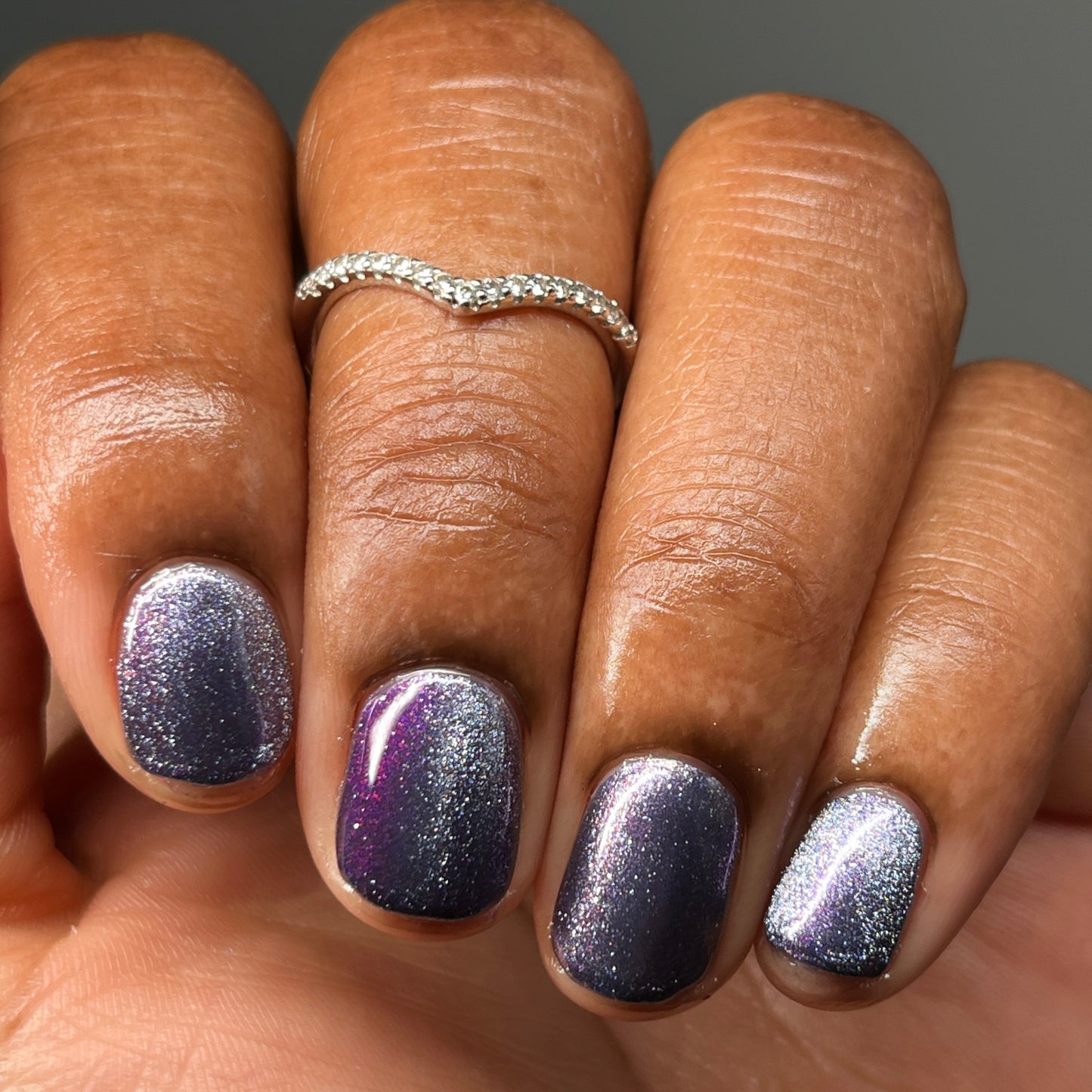 Grand Celebration - Purple Shimmer Magnetic Nail Polish - 10th Anniversary Trio