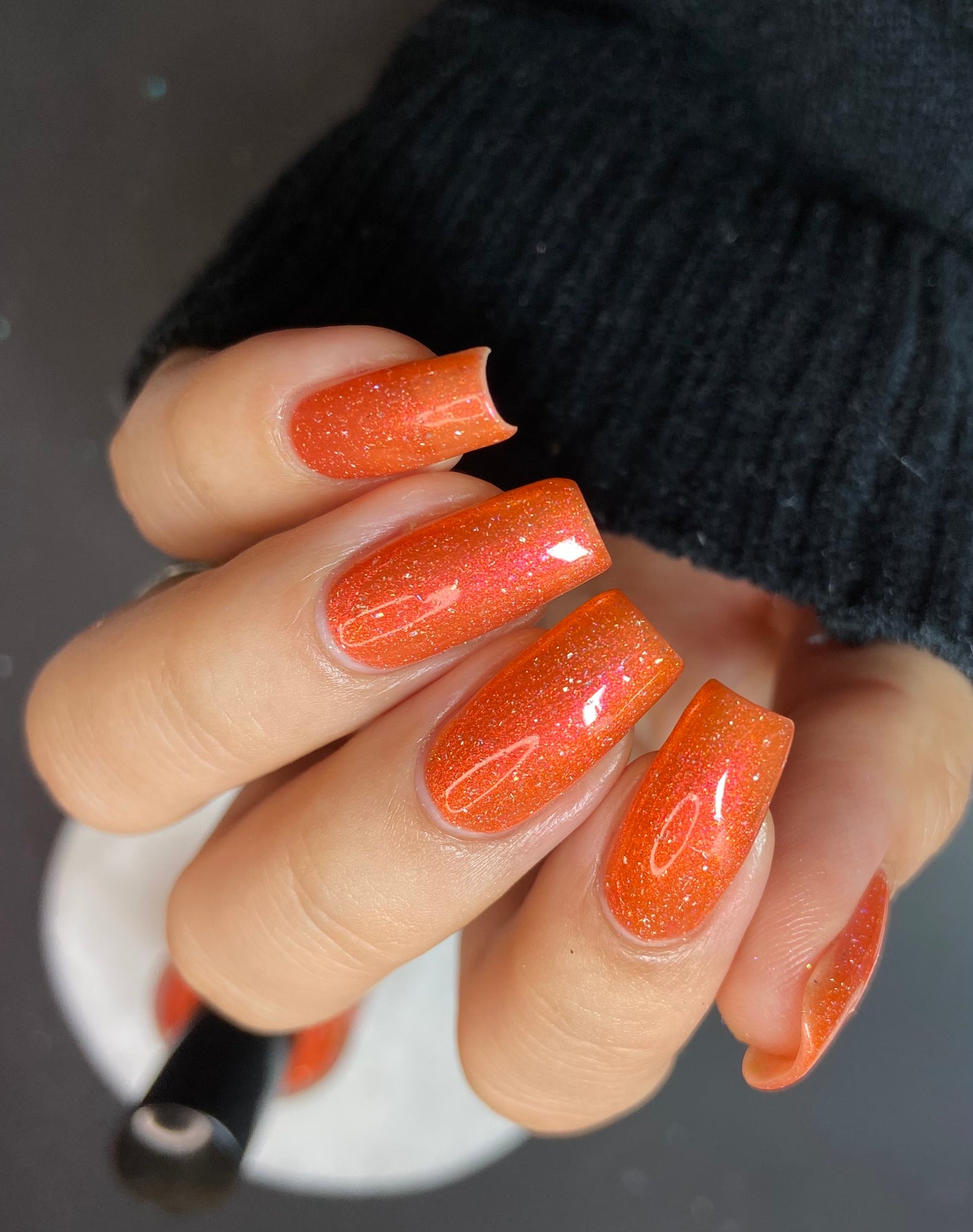 Have a Bite or 10 in Osaka - Orange Shimmer Polish - Journey Through Japan Collection