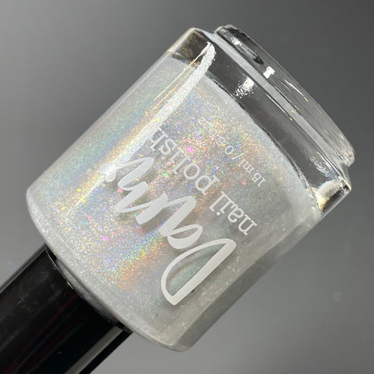 Opal (reformulated) - White Flakie Holographic Polish - Gemstone Collection Pt. 4