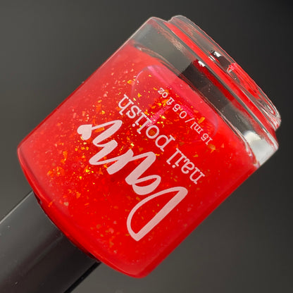 Dragon - Red Flakie Nail Polish - Chinese Zodiac Collection