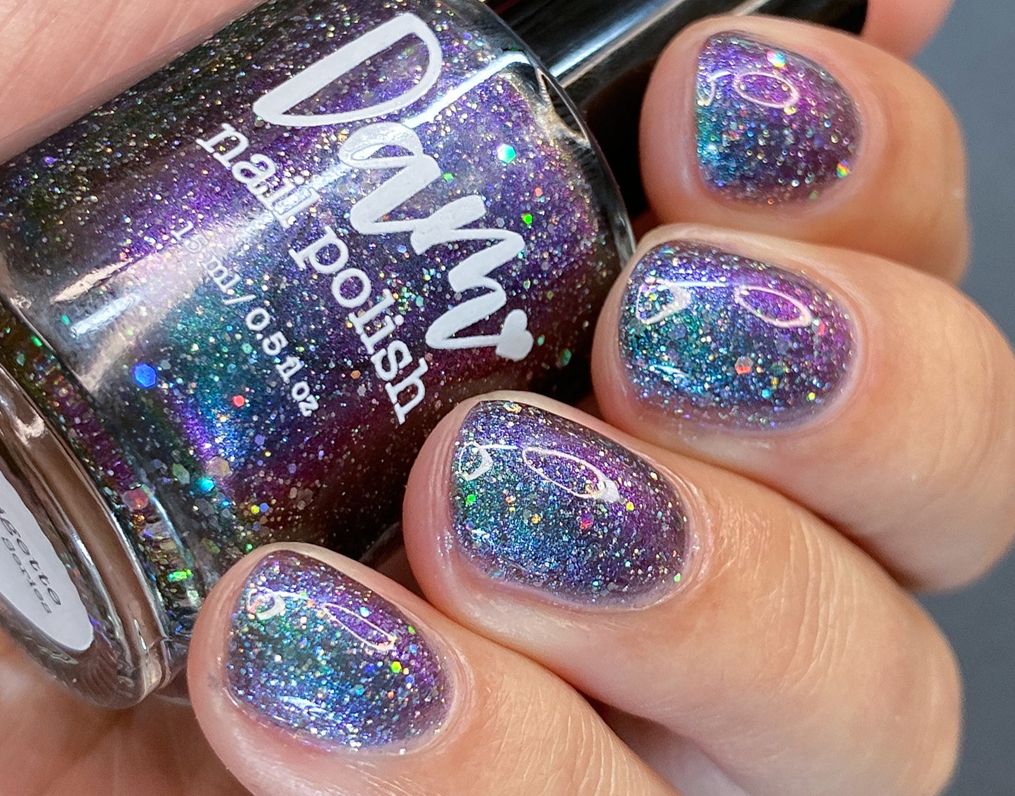 Bridigette - Green/Purple/Gold Multichrome Nail Polish - Holographic Glitter Nail Polish - Survivor Series