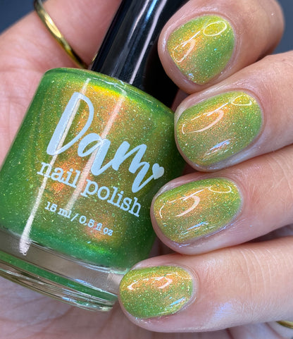 Nerd Out in Akihabara - Green Shimmer Polish - Journey Through Japan Collection