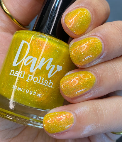 Meet a Deer Friend in Nara - Yellow Shimmer Polish - Journey Through Japan Collection