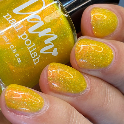 Meet a Deer Friend in Nara - Yellow Shimmer Polish - Journey Through Japan Collection