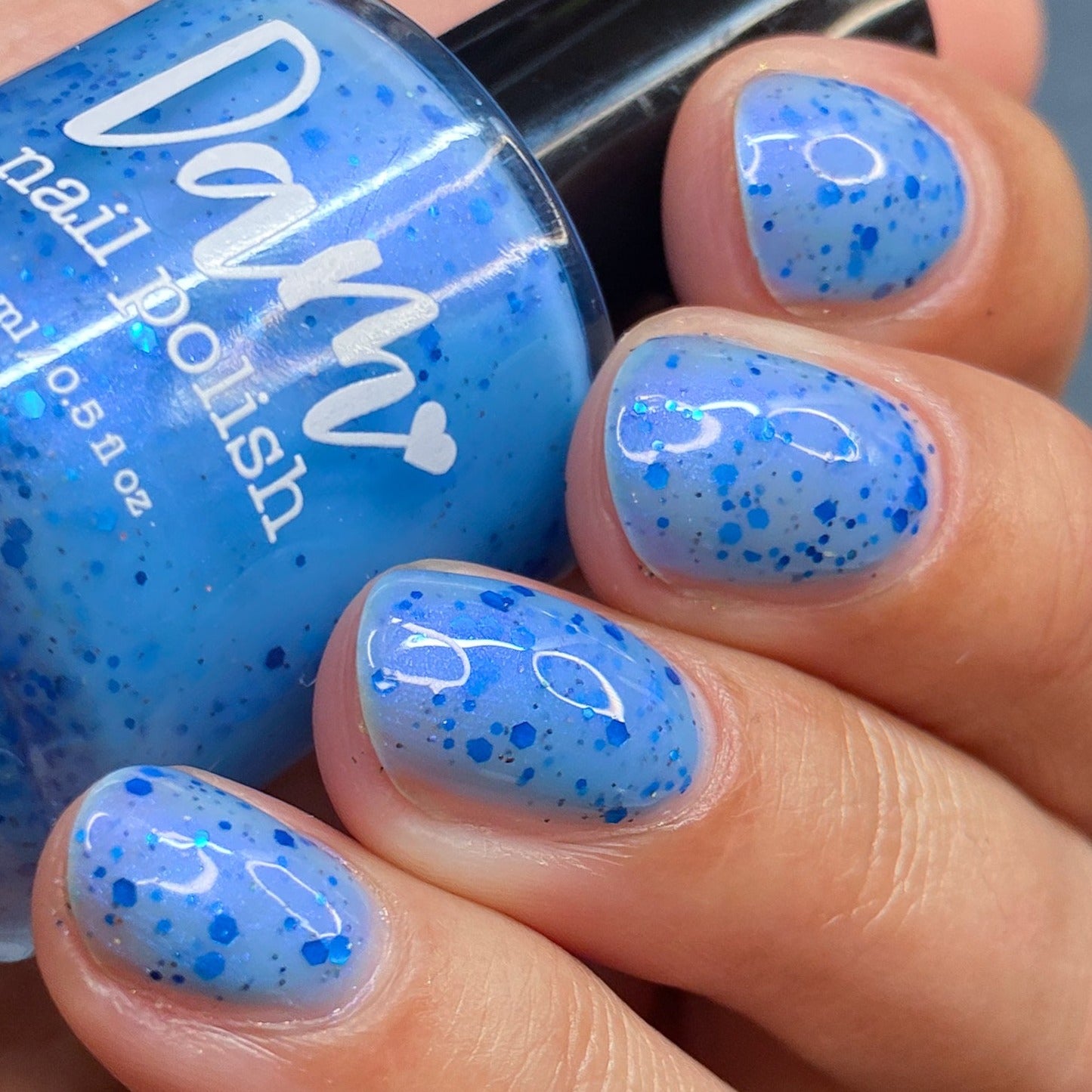 Blueberry Sanctuary - Light Blue Crelly - Glitter Nail Polish - Shimmer Nail Polish - Sweet Sips Collection