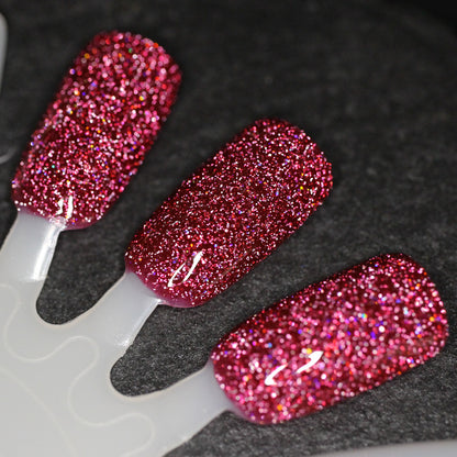 Bloodthirsty - Fuchsia Reflective Glitter Nail Polish - Bitten Collection