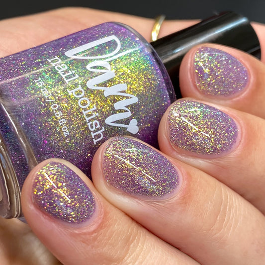 Decade of Dam - Purple Shimmer Reflective Nail Polish - 10th Anniversary Trio