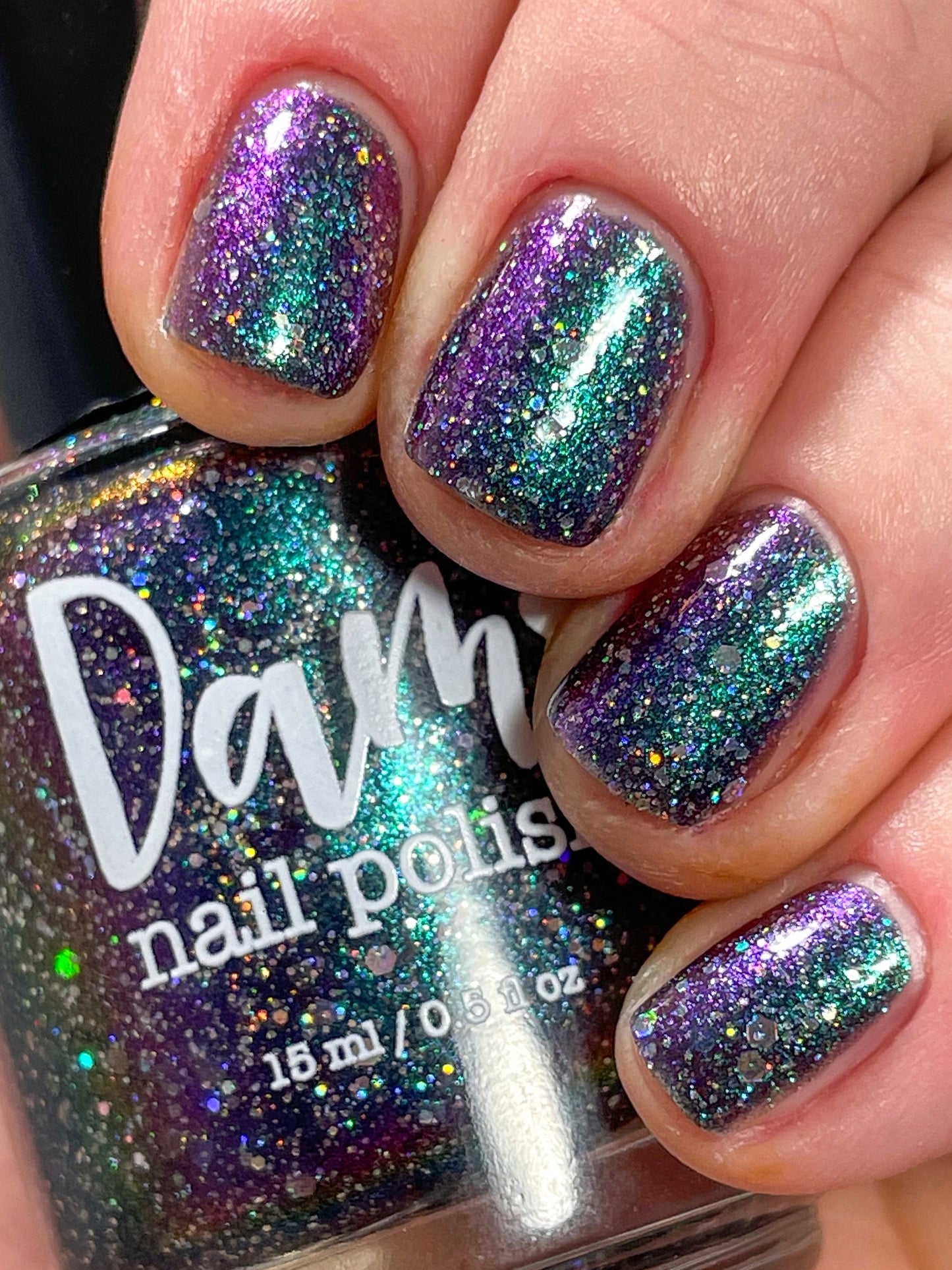 Bridigette - Green/Purple/Gold Multichrome Nail Polish - Holographic Glitter Nail Polish - Survivor Series