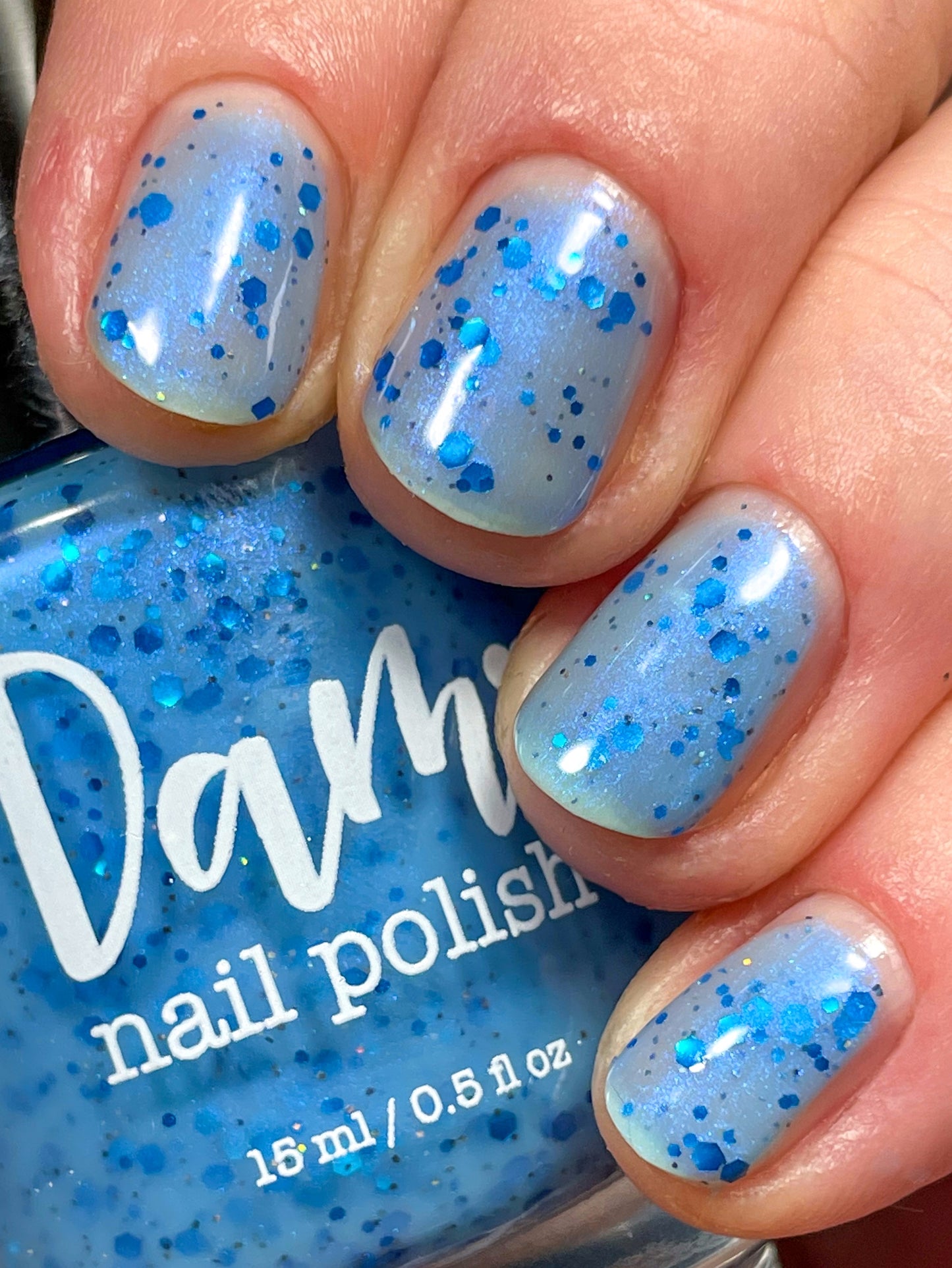 Blueberry Sanctuary - Light Blue Crelly - Glitter Nail Polish - Shimmer Nail Polish - Sweet Sips Collection