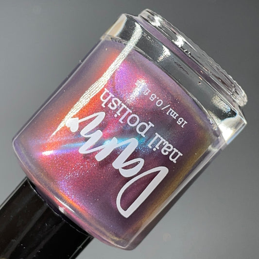 Storytelling By the Fire - Purple Magnetic Nail Polish - 12 Dam Days of Polish Advent 2024