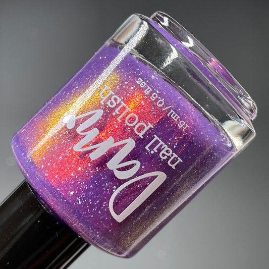 Boots with the Faux Fur - Purple Shimmer Nail Polish - 12 Dam Days of Polish Advent 2024