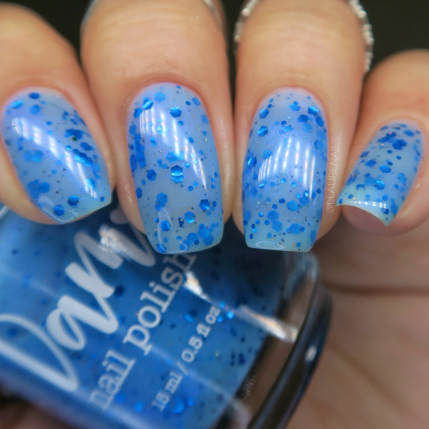 Blueberry Sanctuary - Light Blue Crelly - Glitter Nail Polish - Shimmer Nail Polish - Sweet Sips Collection