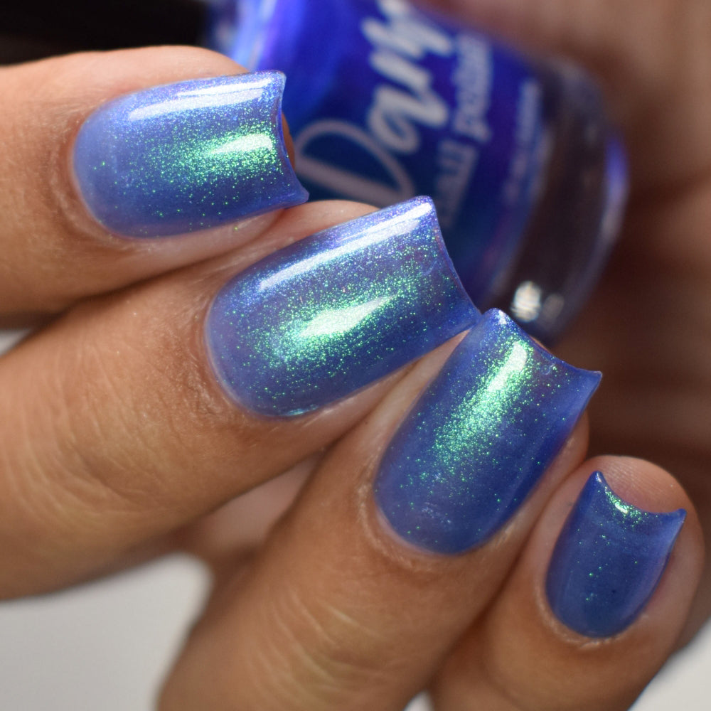 Cheers to 10 Years - Blue Shimmer Nail Polish - 10th Anniversary Trio