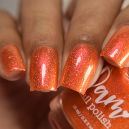 Have a Bite or 10 in Osaka - Orange Shimmer Polish - Journey Through Japan Collection