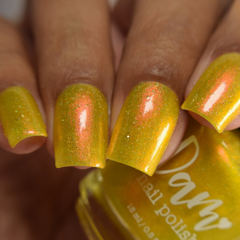 Meet a Deer Friend in Nara - Yellow Shimmer Polish - Journey Through Japan Collection