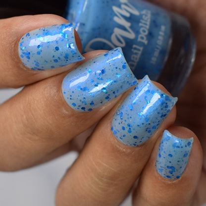 Blueberry Sanctuary - Light Blue Crelly - Glitter Nail Polish - Shimmer Nail Polish - Sweet Sips Collection