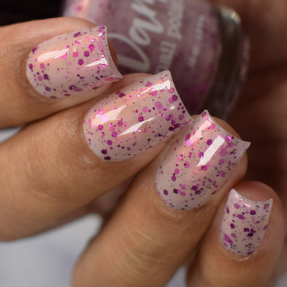 Passionfruit Attitude - Light Pink Crelly - Glitter Nail Polish - Shimmer Nail Polish - Sweet Sips Collection