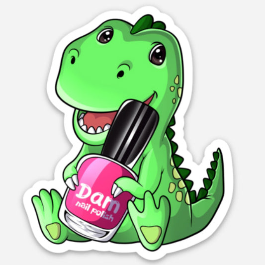 Dam Dino Sticker