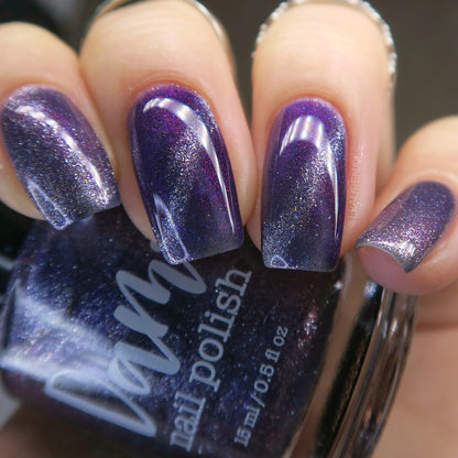 Grand Celebration - Purple Shimmer Magnetic Nail Polish - 10th Anniversary Trio