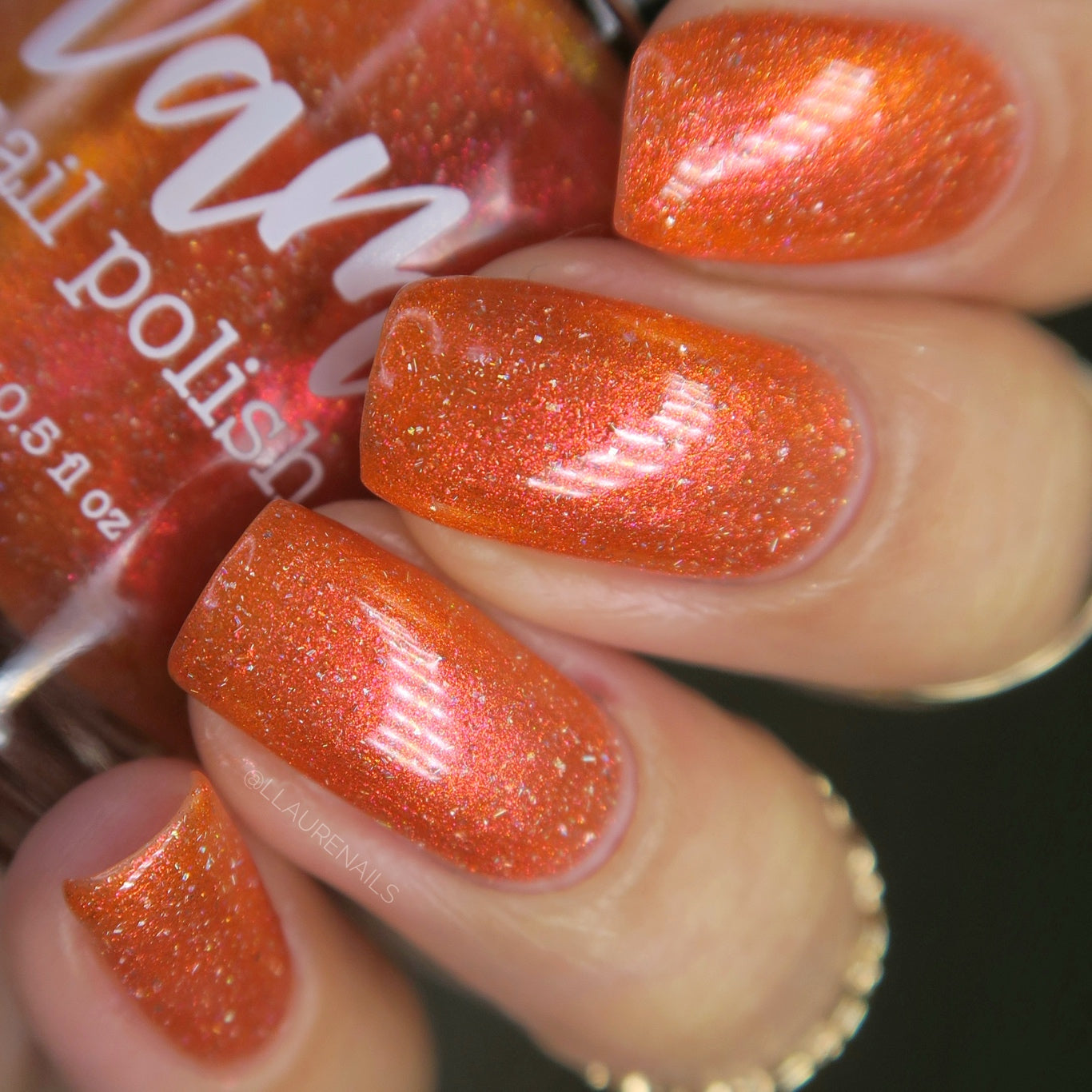 Have a Bite or 10 in Osaka - Orange Shimmer Polish - Journey Through Japan Collection