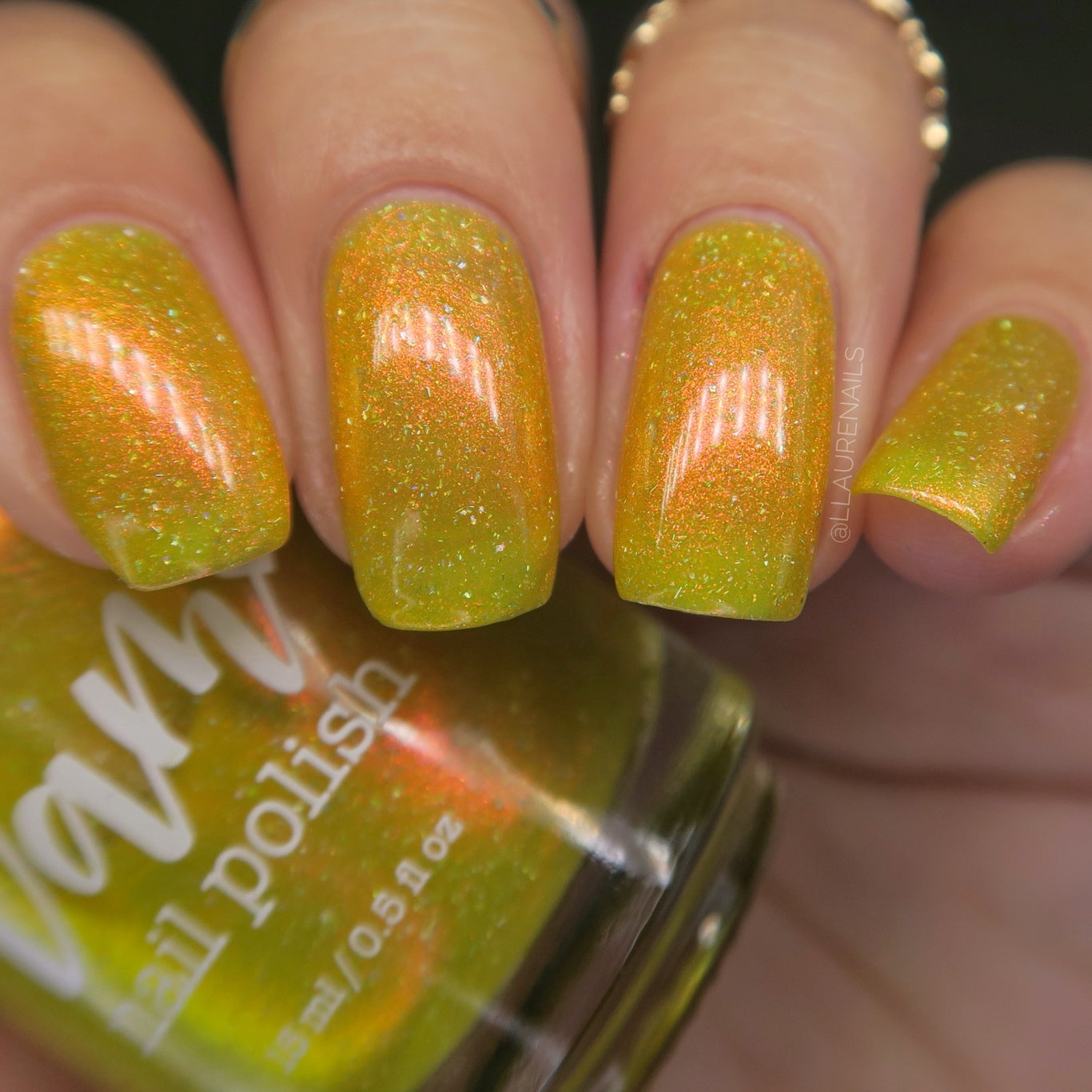 Meet a Deer Friend in Nara - Yellow Shimmer Polish - Journey Through Japan Collection